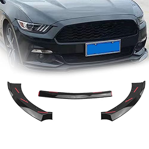 Kit carrosserie séparateur inférieur avant noir brillant pour Ford Mustang GT 2015 à 2017