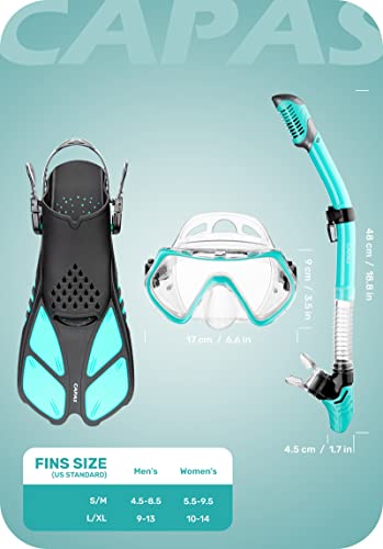Capas Snorkel Mask Fins Set thumb #5