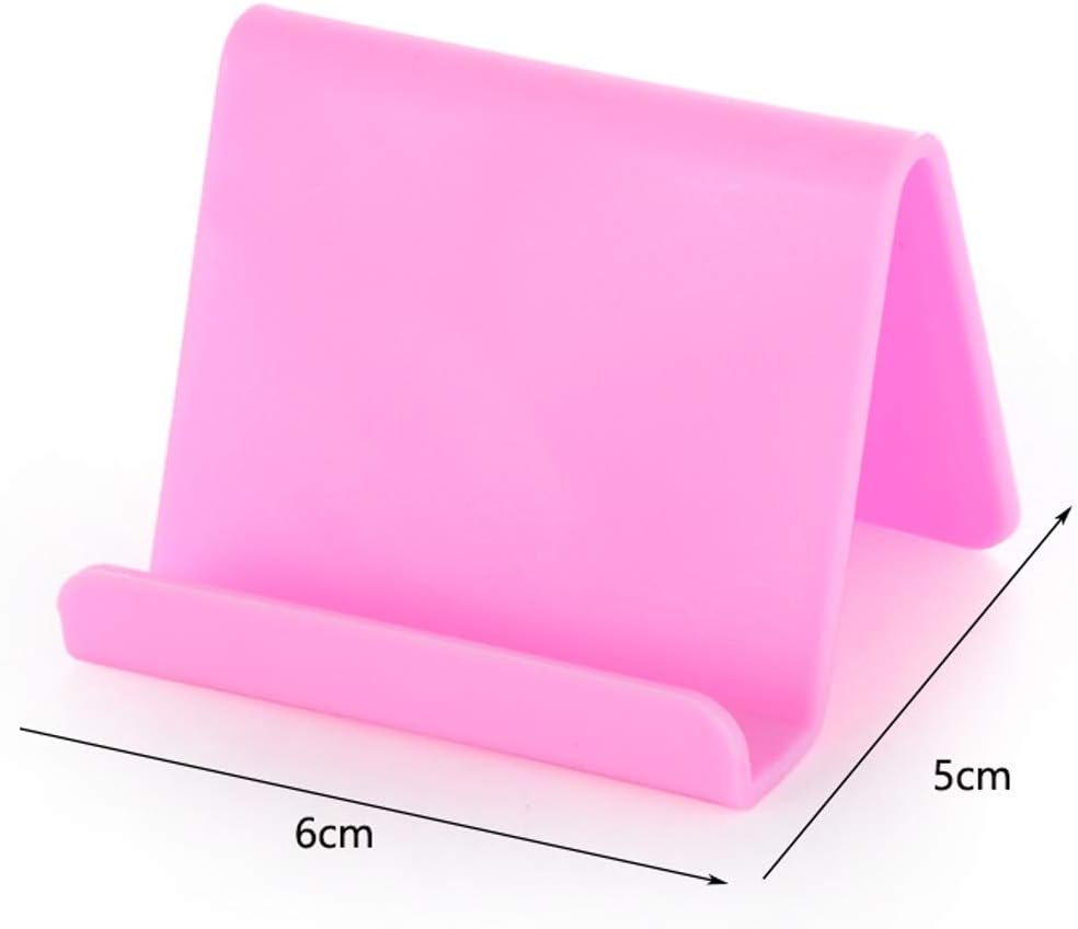 Candy Color Universal Plastic Phone Holder Base, Solid Design