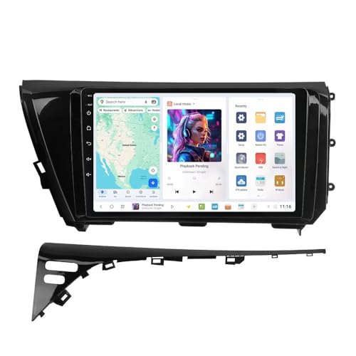 DUDUAUTO Car Radio Stereo for Toyota Camry 2018 2019 2020-4GB RAM 64GB ROM, Biorunn 8-Core Android DUDU3 10.1 Inch GPS Navi Wireless Car-Play Android Auto Head Unit Upgrade Blue-Tooth FM