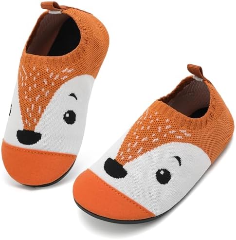 VOLHAL Hausschuhe Kinder Junge Mädchen Atmungsaktive Rutschfest | Lauflernschuhe Pantoffeln weiche Barfussschuhe mit flexiblem Barfußgefühl–ideal für Zuhause Kita und Kindergarten