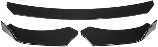 JDM 3-pcs Front Bumper Splitter Car Front Lip Chin Bumper Body Kit Front Bumper Lip Splitter Drift AUTO Racing JDM Splitte...