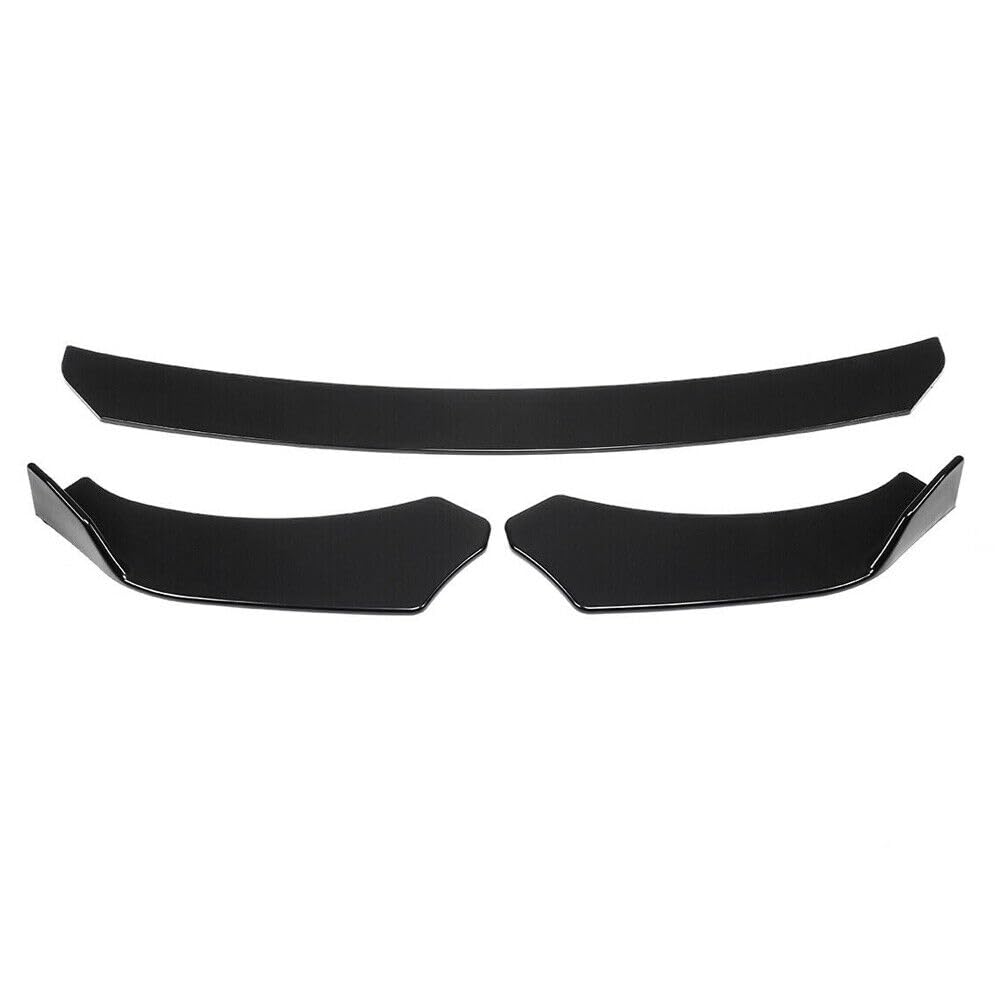 JDM 3-pcs Front Bumper Splitter Car Front Lip Chin Bumper Body Kit Front Bumper Lip Splitter Drift AUTO Racing JDM Splitte