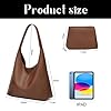 Skyearman Sac Fourre Tout Femme en Cuir PU Tote Bag Femme Sac Cabas Grand Capacité Sacs à Bandoulière Sacs Porté Epaule pour Femmes #2