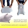 Moliwen Bolsas Para Bandeja De Arena De Gatos – 21 Unidades Con Cordón – Tamaño Grande (91.5×45.7 Cm) + Regalo 15 Bolsas Extra