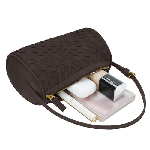 Image of Mini Woven Bag, Leather Woven Handbag with Adjustable Strap, Small Purses for Women, Top-handle Bags, Mini Evening Bag