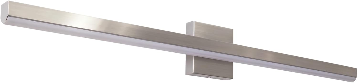 Goozegg 36 inch LED Bathroom Vanity Lights Over Mirror, 3CCT Modern Vanity Lighting Fixtures, 24 Watt, Nickel