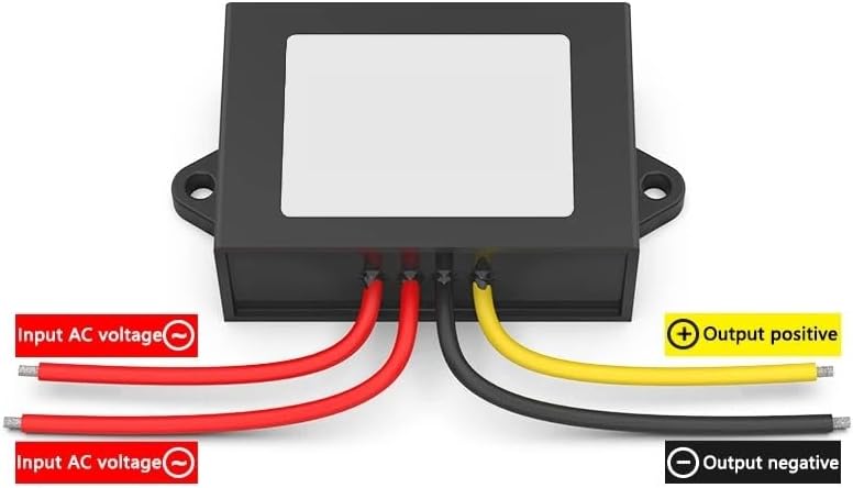 AC12V to DC12V 1A 2A 5A AC to DC Power Module AC36V24V to 12V Monitoring Transformer Waterproof Converter(5A,AC12V24V(10-28V)_DC12V)