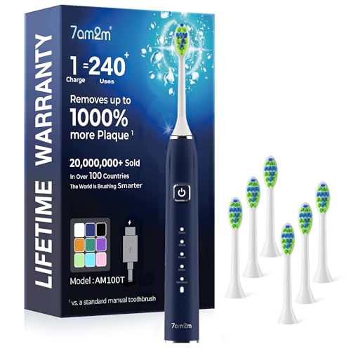 Image of 7AM2M Sonic Electric Toothbrush for Adults,Type-C Charging Run for 120 Days