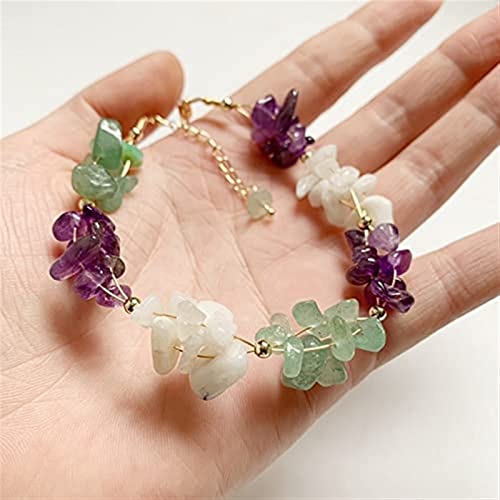 Bracelet aventurine et lune blanche kit DIY sans outil complexe