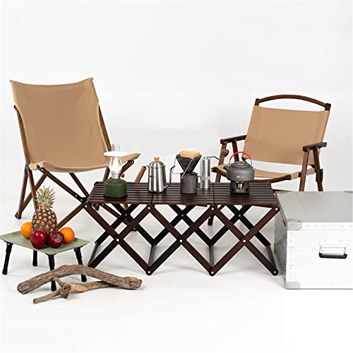 Table de Camping Bois Premium - Étagère Modulable Robuste et Compacte pour Extérieur