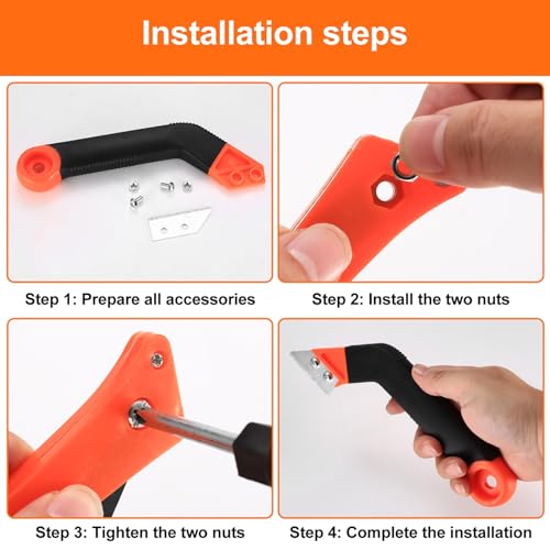 Fugenentferner Werkzeug, Fugenkratzer Fliesen, Fliesenfugen Entfernen Handsäge mit 5 Stück Ersatzklingen Fugenmesser, Fugenreiniger Schaber für Badezimmer Küche Wand Fliesenreinigung