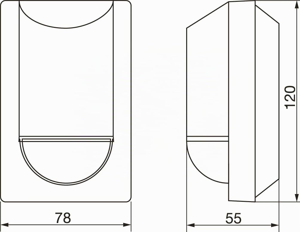 Steinel Détecteur de Mouvement is 2180 ECO Anthracite | 180° Infrarouge passif, max. 12 m, capteur en sailie, protection anti-reptation