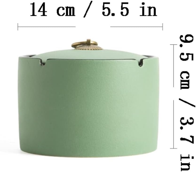 Ashtrays for Office Ashtray Desktop Smoking Ashtray Suitable For Home Office Decorative Ceramic Ashtrays for Cigarettes(Blue)