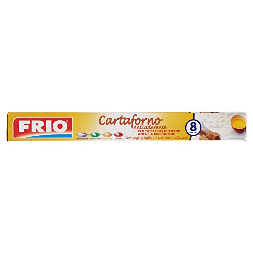 Frio - Cartaforno, Antiaderente, Per Tutti I Tipi Di Forno, Anche A Microonde, 8 M - [Confezione Da 8]