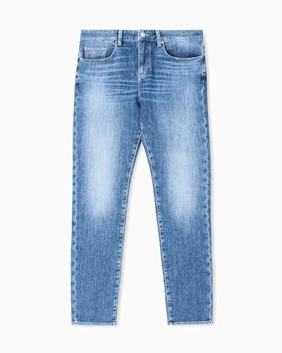 Armani Exchange Men's Jeans, Medium Blue, 32 Slim