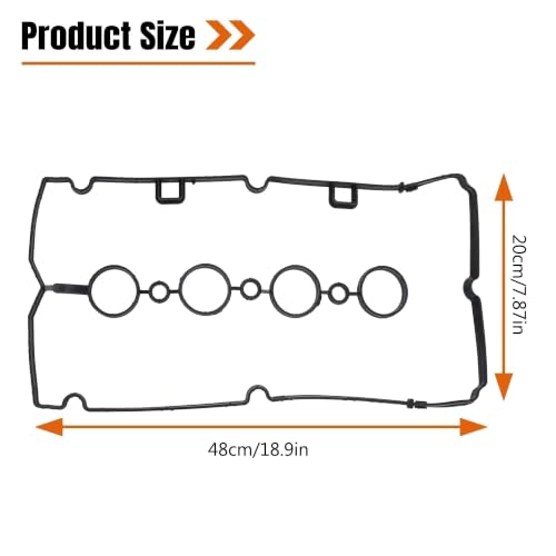 Image of Engine Valve Cover Cylinder Head Gasket Compatible with Chevy Cruze 1.8L 2011-2015 for Chevy Aveo 1.6L 2009-2011 for Chevy Sonic 1.8L 2012-2018 Replace 55354237 VS50779R