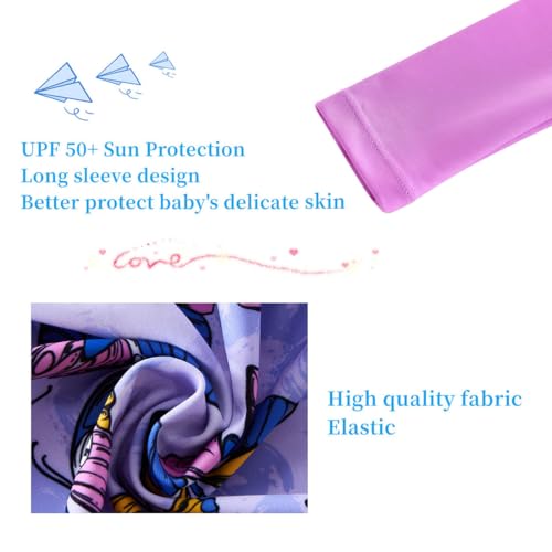 Image of UMELOK Baby Girl One Piece Swimsuit Infant Rash Guard Bathing Suit