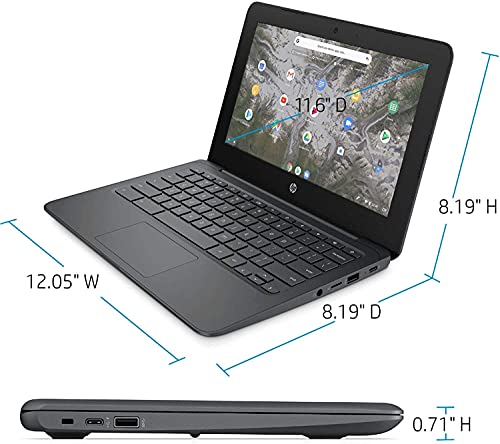 HP - 11.6" Chromebook - Intel Celeron - 4GB Memory - 32GB eMMC Flash Memory - Ash Gray by HP - Image 5