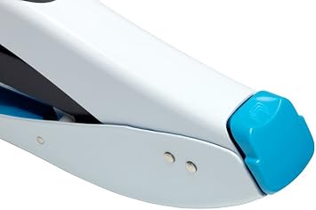 Rexel Easy Touch Half Strip Stapler, 30 Sheet Capacity, Flat Clinch, Metal Body, Includes Staples, Blue and White, 2102549