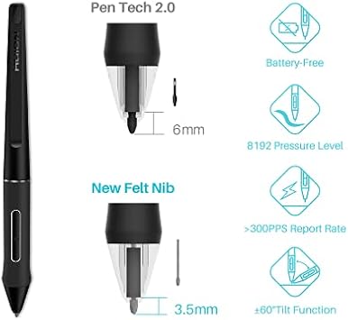 HUION Kamvas Pro 24 4K UHD Drawing Tablet with Screen and Palm Rejection Artist Glove