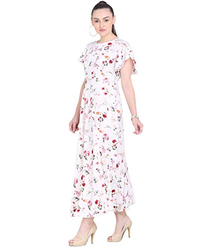 Image of OOMPH! Women's Western & Fusion wear Crepe A-Line Maxi Dress