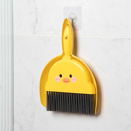 CVDYWDJIE 1 Kleines Besen- Und Kehrschaufel-Set, 1 Transparenter Haken, Mini-Kehrschaufel Und Handbesen, Tragbares Besen- Und Kehrschaufel-Set, Tischbesen Mit Schaufel – Bild 5