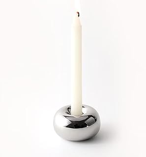 25 Sage Green Candle Decor Ideas for Calm and Trendy Spaces 55 Silver Modern Doughnut Shaped Candlestick Holder, Small Decorative Taper...