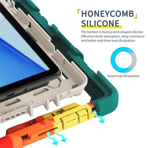 Funda MatePad T 10 para evitar caídas infantiles con soporte de anillo ajustable 3