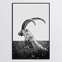 Framed Canvas Wall Art Black and White Style Canvas Prints Home Artwork Decoration for Living Room,Bedroom - 16x24 inches