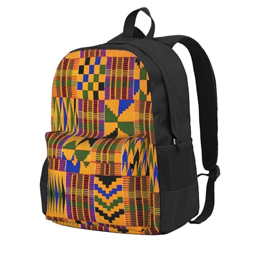 Sac à dos randonnée de grande capacité imprimé africain pour stopper le mal de dos