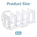 Imagen de DICOSMETIC 2 unidades 4 compartimentos transparentes pequeños zapateros de plástico 32 x 14