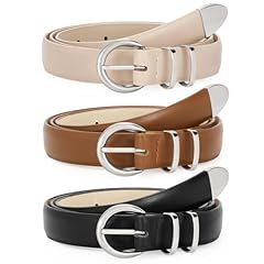Brown+beige+black-silver Buckle