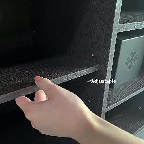 Mixcept Wood 60” Sideboard Buffet Table Storage Cabinet Console Table With 2 Doors And Adjustable Shelves, Cupboard Kitchen Sideboard For Kitchen Dining Room, Espresso #TOP7