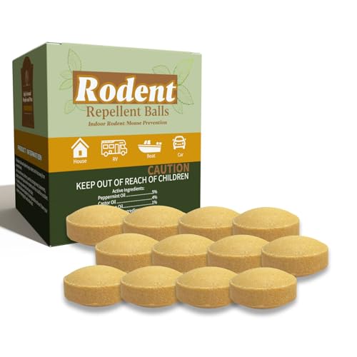 Rodent Mice Repellent, Indoor Outdoor Rodent Control for Home, Cars, Sheds, Long-Lasting 30-60 Days...