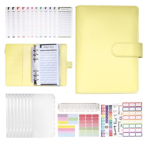 Presupuesto de clase A6, planificador de presupuesto, Avec 12 hojas con presupuesto y 8 cajas transparentes de fermeture, se adapta a guardabosques de líquido plateado, burbujas, cupones, etc Presupuesto de clase A6, planificador de presupuesto, Avec 12 hojas con presupuesto y 8 cajas transparentes de fermeture, se adapta a guardabosques de líquido plateado, burbujas, cupones, etc