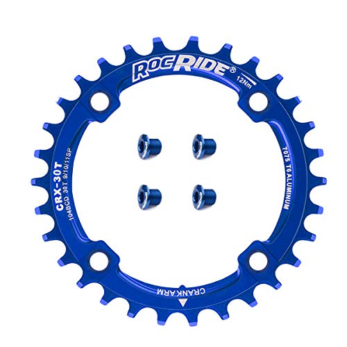 RocRide Narrow Wide Chainring 104 BCD for 9/10/11 Speed with 4 Bolts