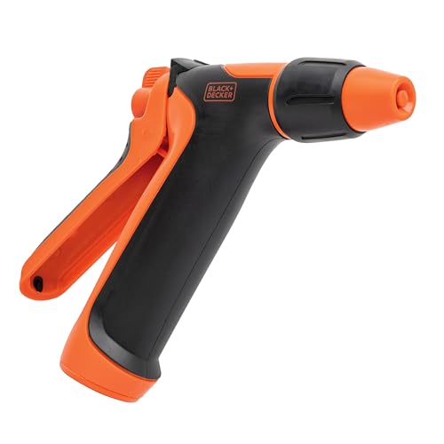 Black + Decker® Adjustable Rear Trigger Garden Hose Nozzle – Lightweight, Comfortable Grip Sprayer for Everyday Use BXWNBB57391 - image 1