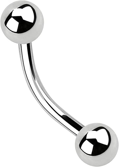 Brillocchio - Bananina Da Sopracciglio Con Cristalli, Anche PVD - Foto 4