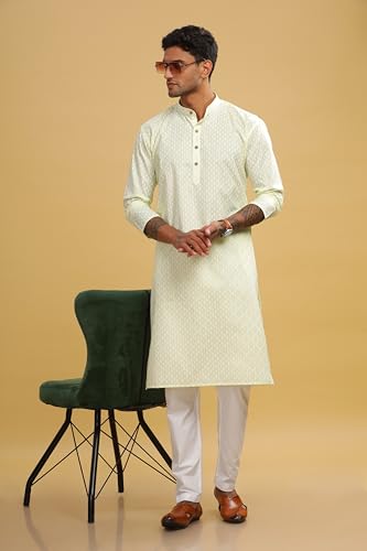 Image of BE ACTIVE Cotton Kurta for Men | Traditional and Classy Design | Indian Kurta | Full Sleeve Kurta