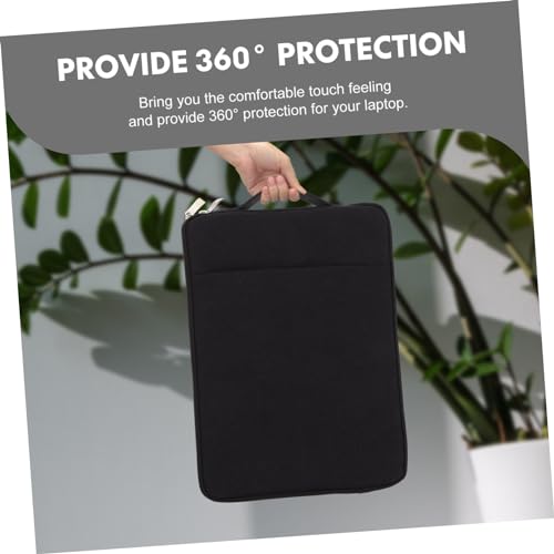 Bolsa de ordenador portátil impermeable con compartimento acolchado para oficina 6