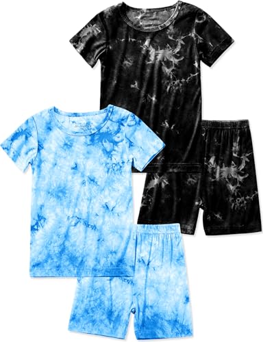 Image of Jimonda Boys Girls Bamboo Rayon Pajamas Set Kids Sleepwear