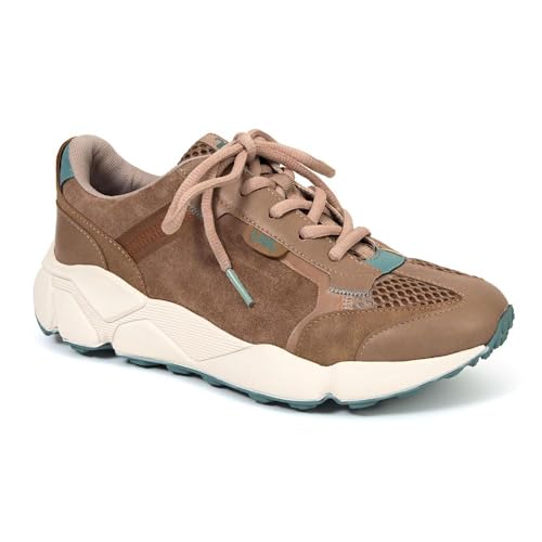 Jambu Women's Silene Sneaker, Dark Taupe/Teal, 10