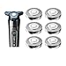 Replacement Shaving Heads，Compatible For Philips，Compatible For Norelco，Shaver Series 7000 And Angular-Shaped Series 5000, SH71/52