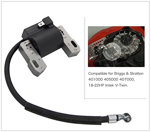 Ignition Coil 592846 Ignition Module Compatible with B & S 691060 592846 799651 499447 for Intek V-Twin 18-22HP Engine 2PCS 592846 oem Ignition Coil