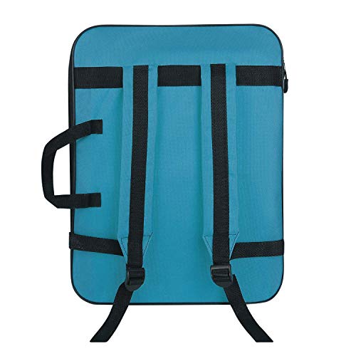 Image of haozaikeji A3 Artist Portfolio Carry Case Bag Portable Waterproof Canvas Shoulder Bag Painting Pad Backpack for Sketching Painting Art Supplies with Shoulder Straps & Carry Handle