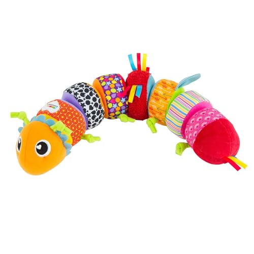 Lamaze "Softes Raupenpuzzle" Babyspielzeug zur Förderung der motorischen Fähigkeiten – Buntes Lernspielzeug aus mehreren Elementen zum Heranführen an Farben – Ab 6 Monate