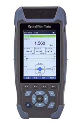 3.5in Color LCD Mini-Pro OTDR Tester JW3302S Optical Fiber Tester with 8 Functions Orange OTDR/OPM/LS/VFL/RJ45 Sequence/Flashlight