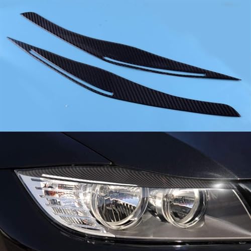 Sourcils de phares pour BMW E90 E91 2008-2011 cache paupière noir - 2