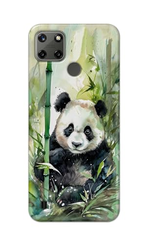 Image of Printed Hard Back Cover for Realme C21Y Back Cover (Panda -J1) -190724(EA)